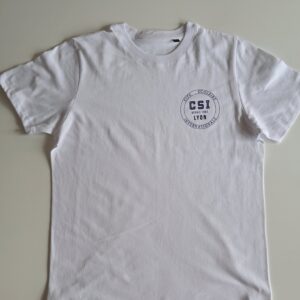 T-shirt Blanc petit logo CSI