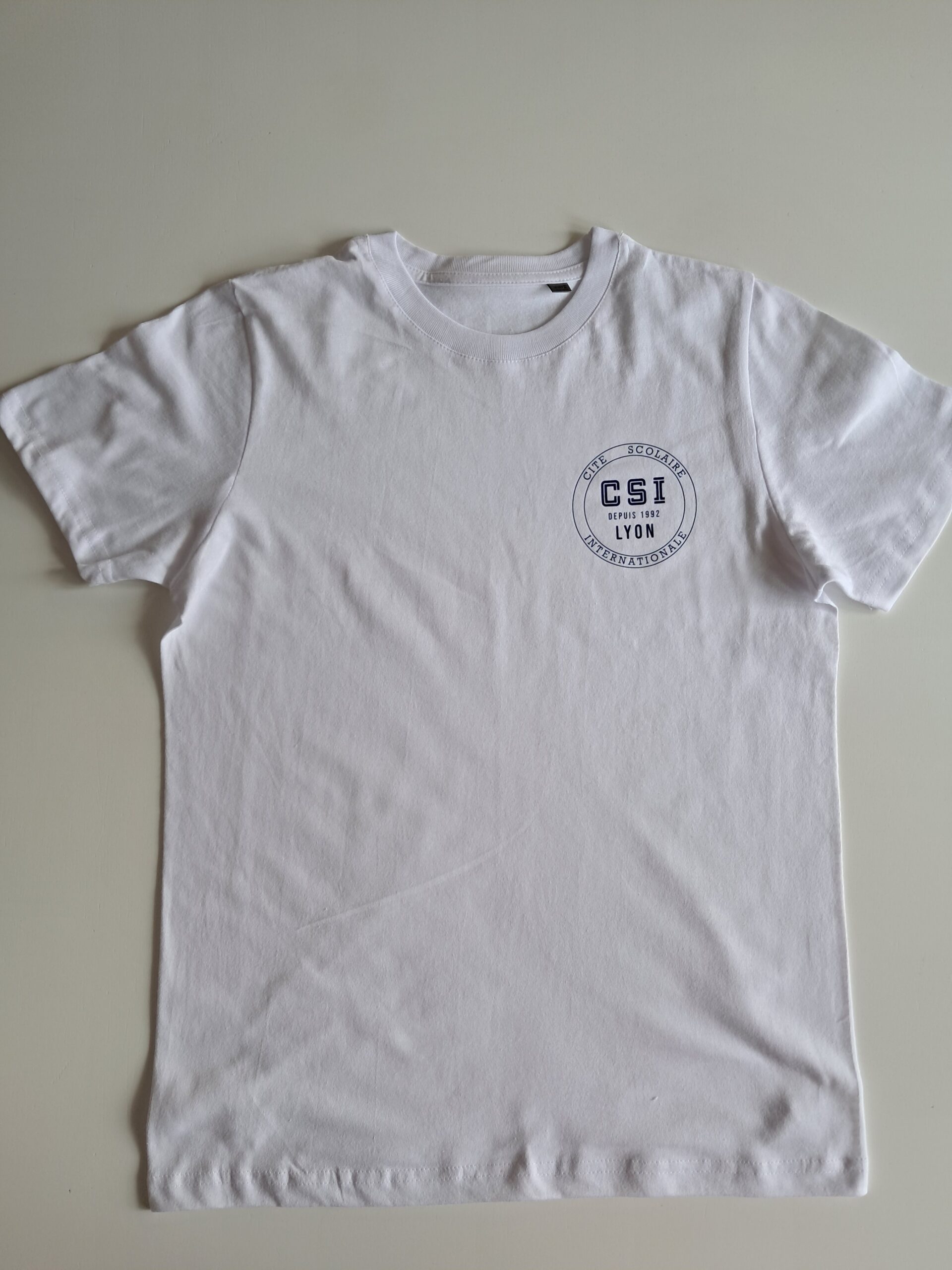 T-shirt Blanc petit logo CSI