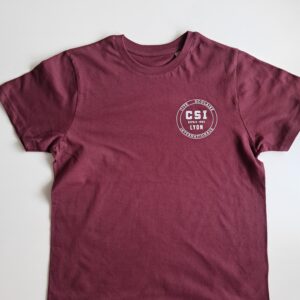 T-shirt Bordeaux petit logo CSI